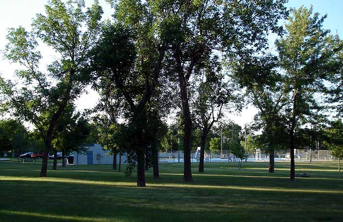 Campground by pool