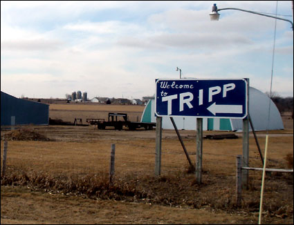 Welcome to Tripp sign